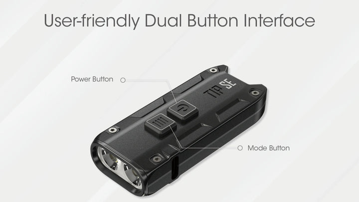 Nitecore TIP SE Metallic Keychain Light | 700 Lumen USB-C Rechargeable Headlamp