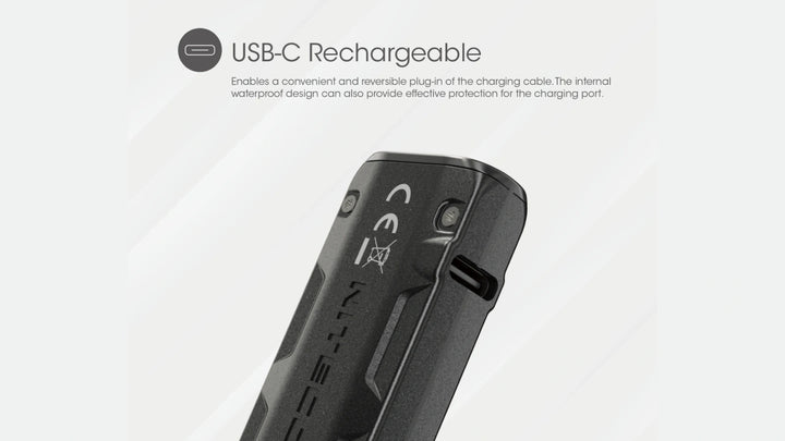 Nitecore TIP SE Metallic Keychain Light | 700 Lumen USB-C Rechargeable Headlamp