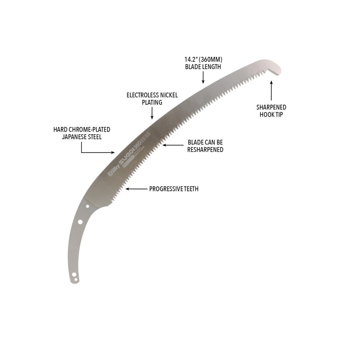 Silky Sugoi Curved Professional Arborist Handsaw | 360mm