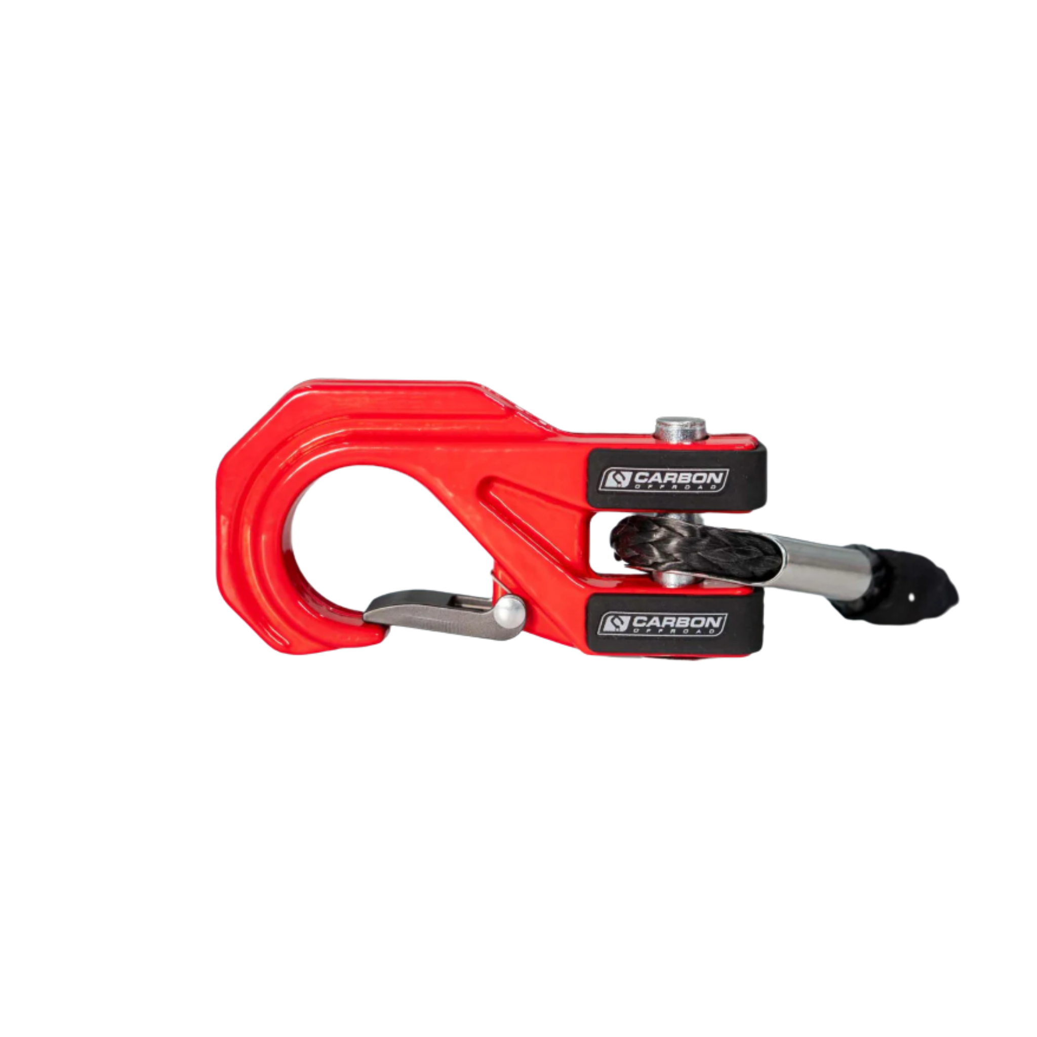 Carbon off road shackle Red with rope