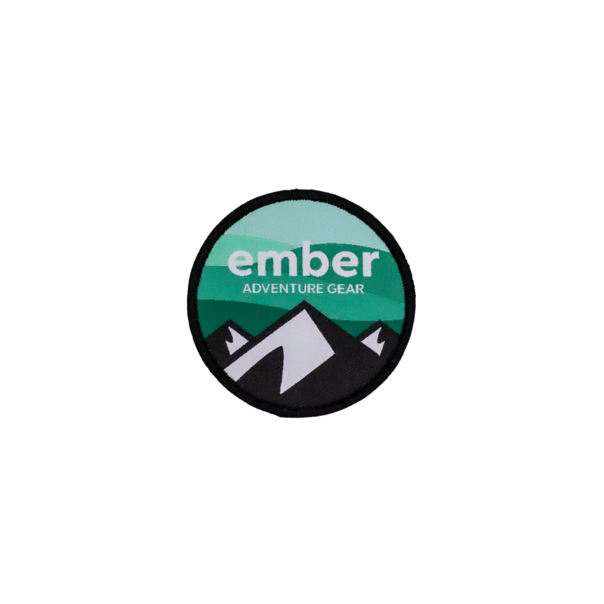 Gear patch photo on white background