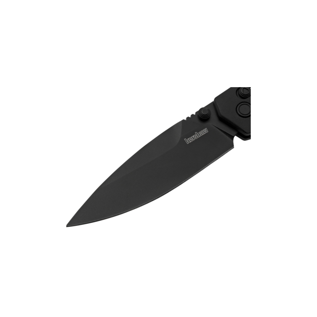 Kershaw 2038BLK Iridium, D2 Spear Point Blade, All Black Model
