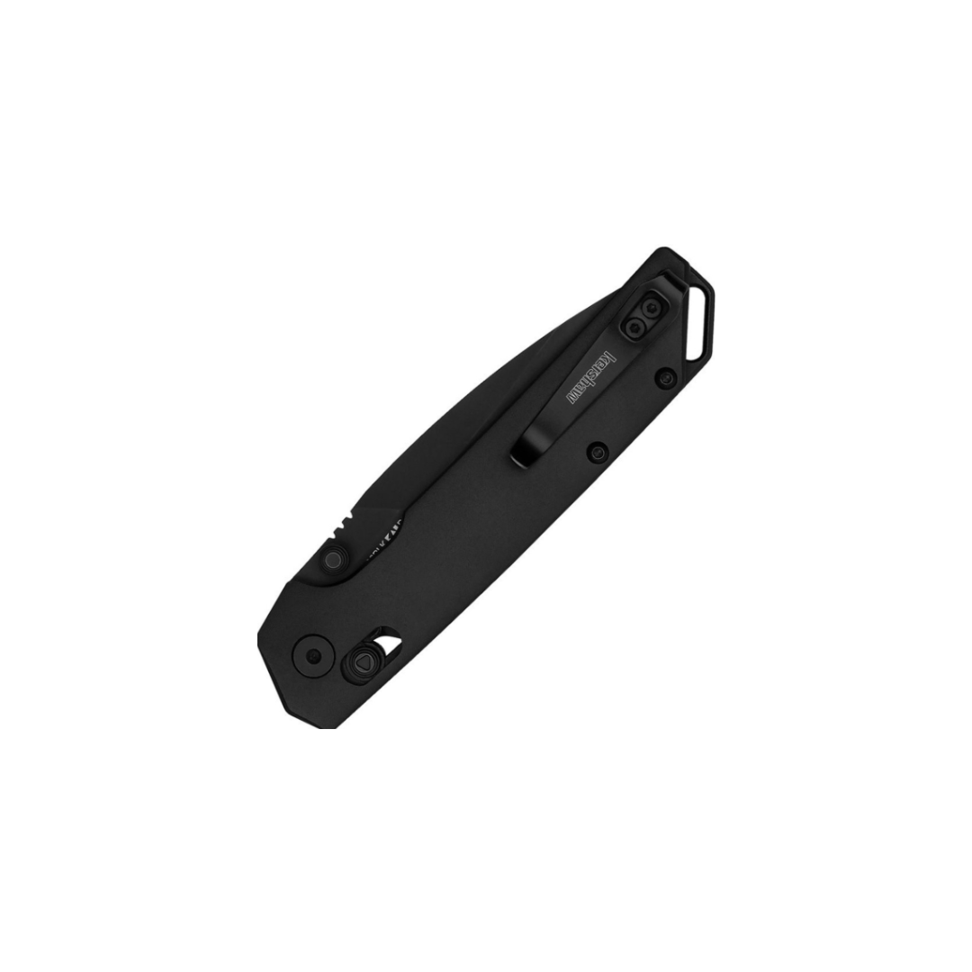 Kershaw 2038BLK Iridium, D2 Spear Point Blade, All Black Model