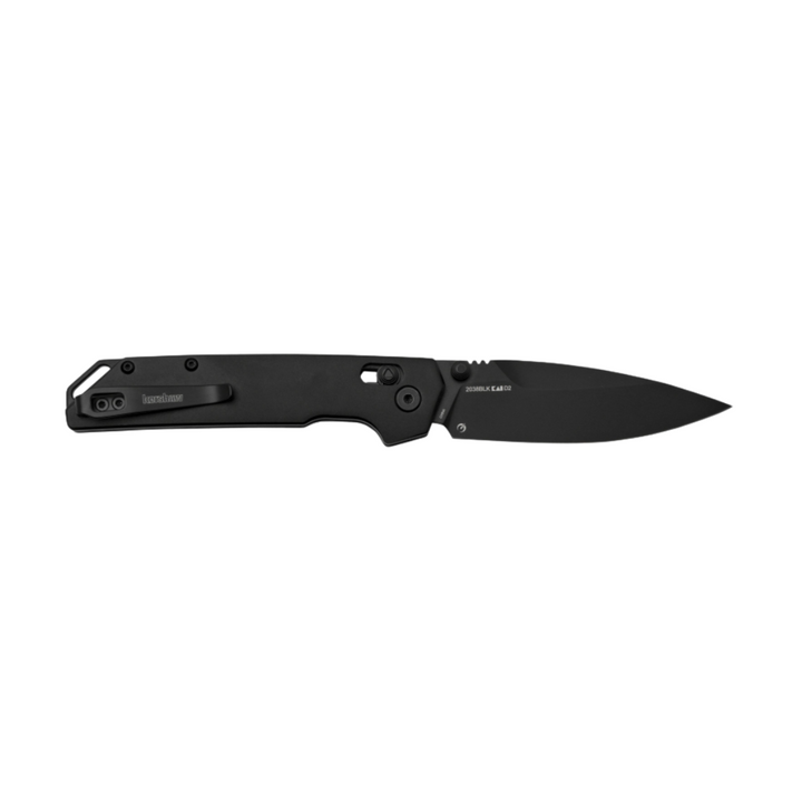 Kershaw 2038BLK Iridium, D2 Spear Point Blade, All Black Model