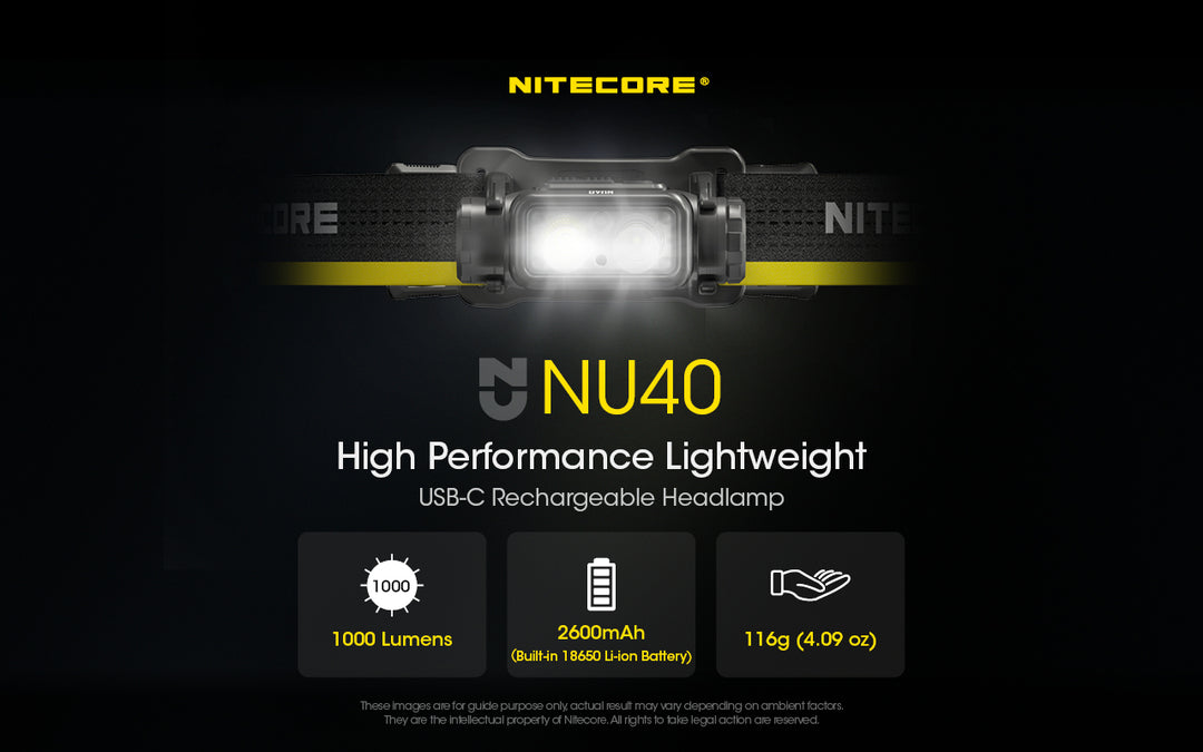 NITECORE NU40 | 1000 Lumen High-Capacity Headlamp