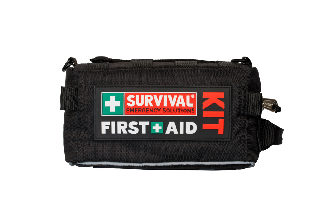 Survival Travel First Aid Kit Side BLACK