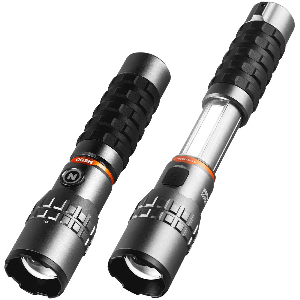 NEBO Slyde King 2000 Lumen Rechargeable Flashlight – Heavy-Duty Work & Camp Light