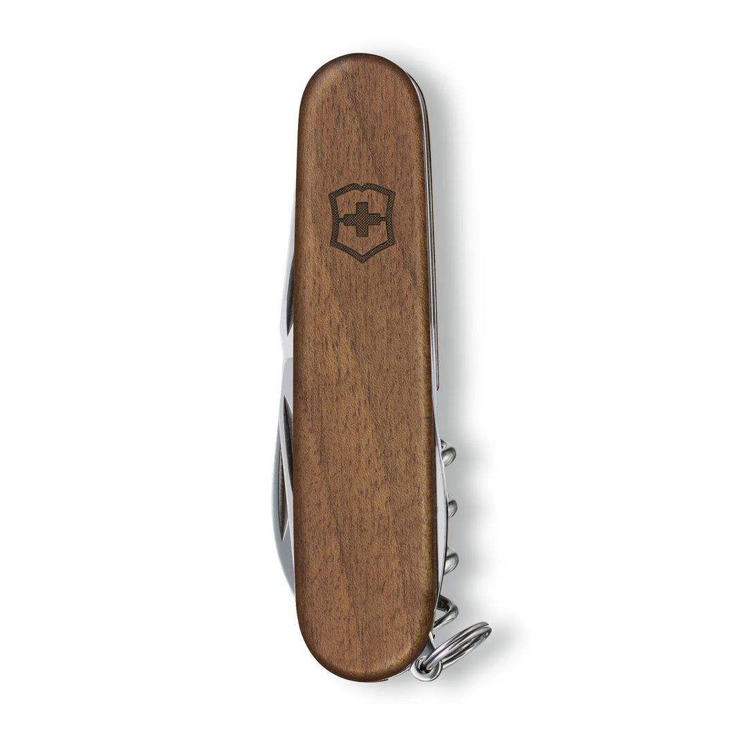 Victorinox Forester Wood Swiss Army Knife Wood - 10 Functions Large Pocket Knife