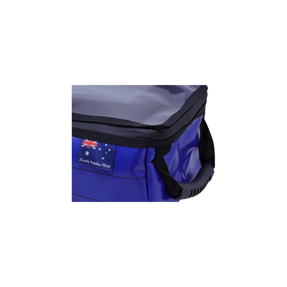 AOS Blue small PVC gear bag zip