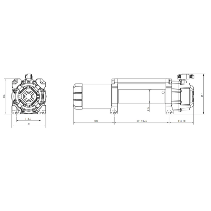Carbon Scout Pro - 15000lb Winch V3