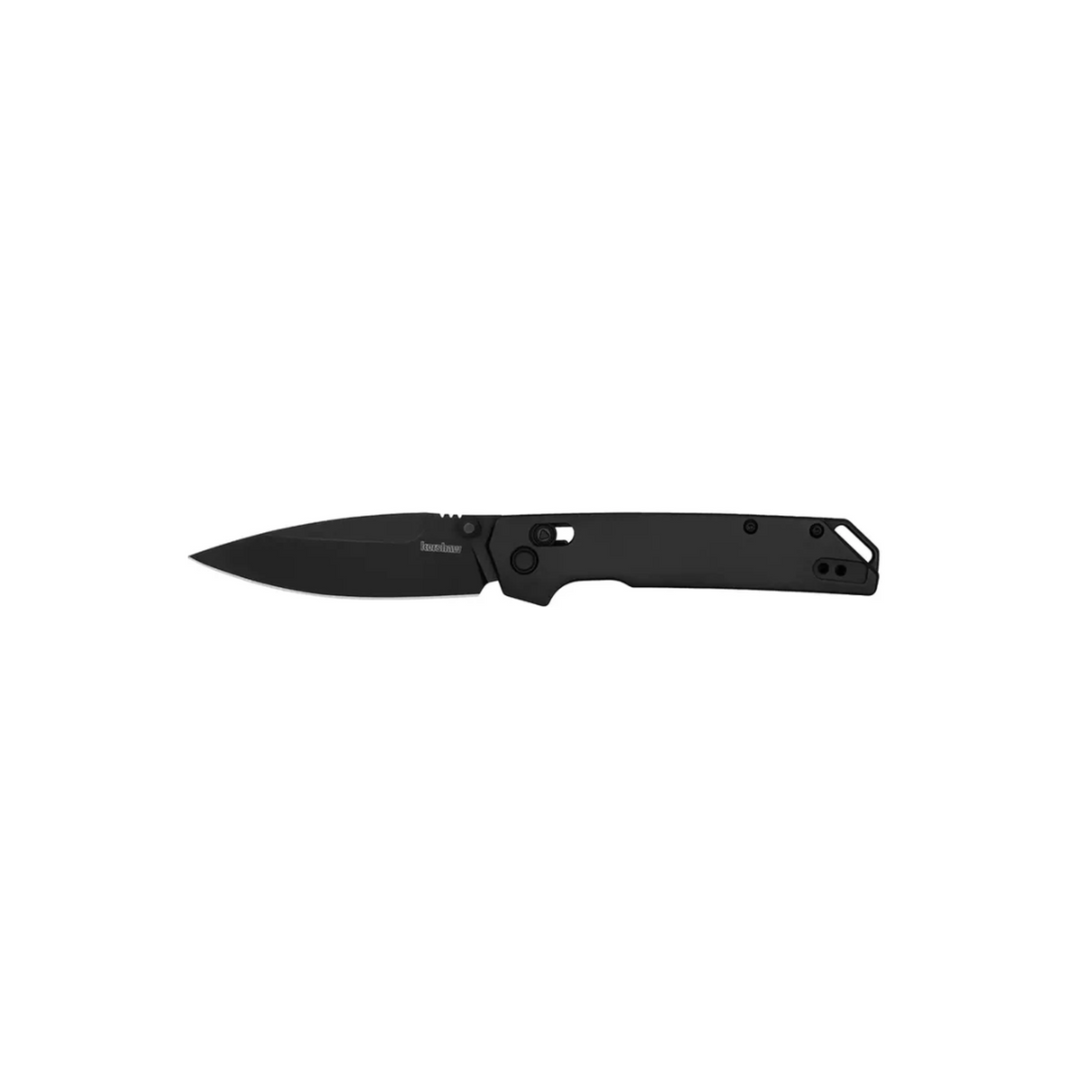 Kershaw 2038BLK Iridium, D2 Spear Point Blade, All Black Model