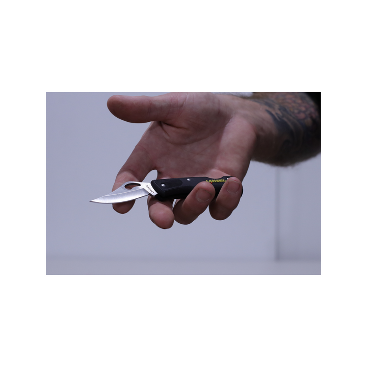 Lansky Lockback Folding Pocket Knife in hand