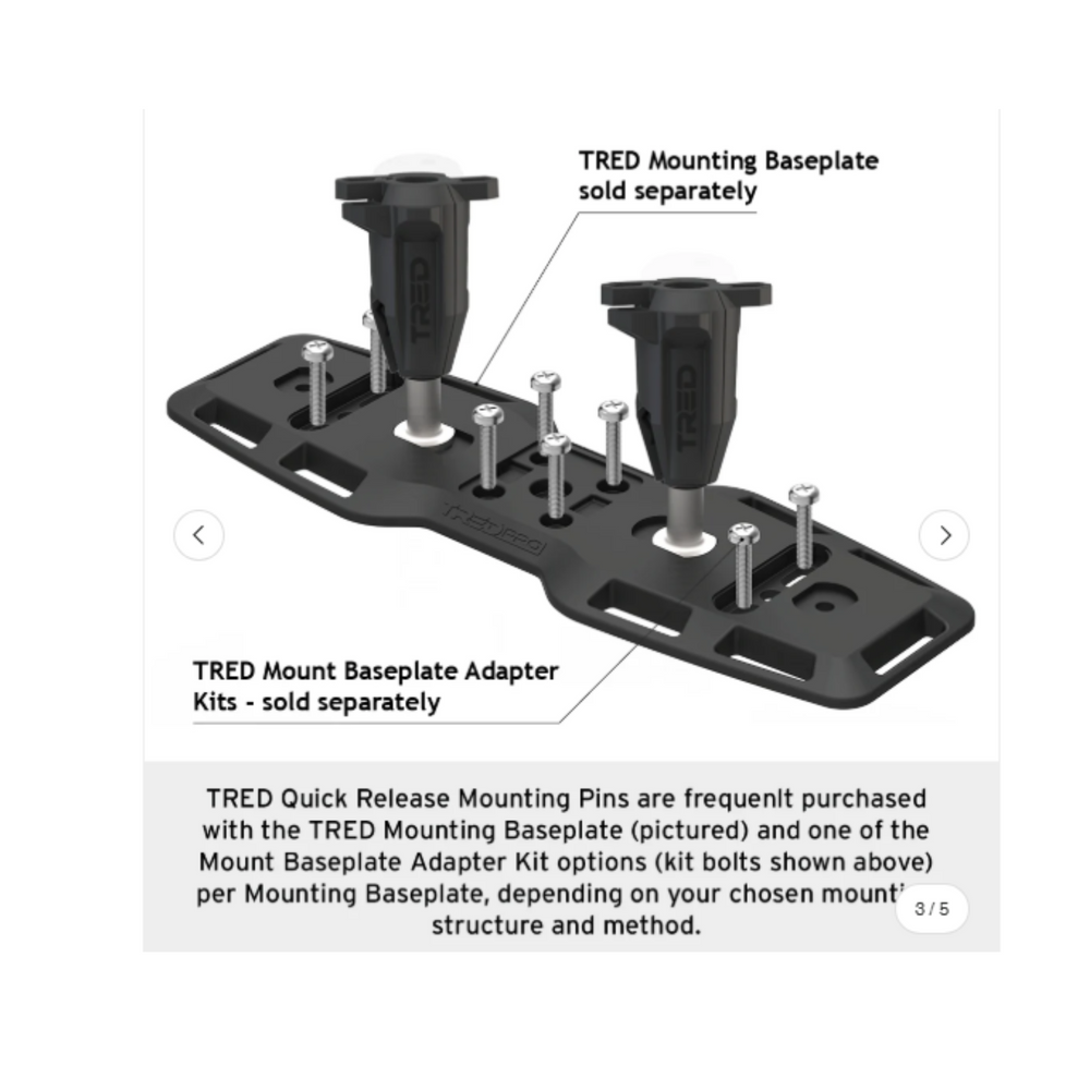 Quick Release Mounting Pin 113mm (Pair) plate photo